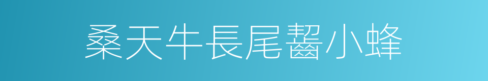 桑天牛長尾齧小蜂的同義詞