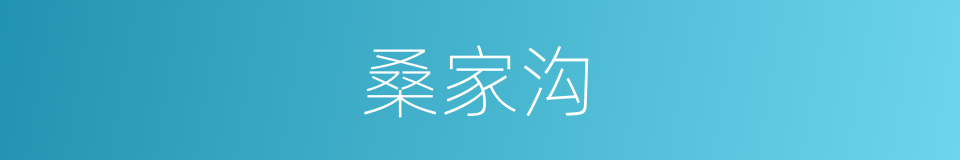 桑家沟的同义词