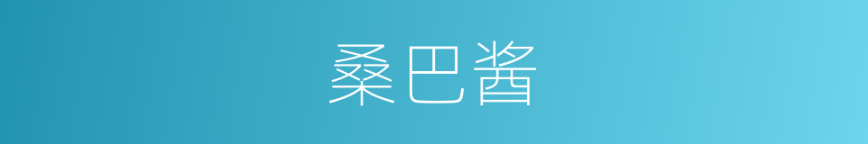 桑巴酱的同义词