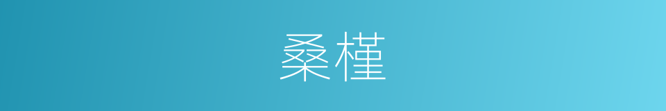 桑槿的意思