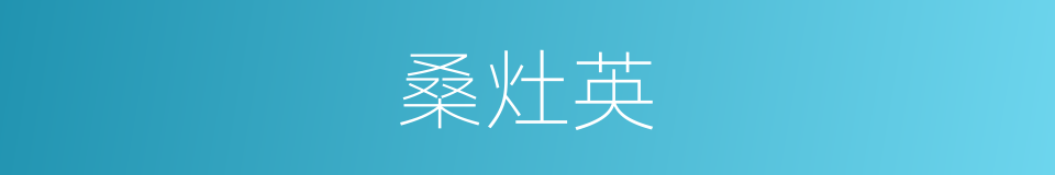 桑灶英的同义词