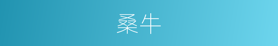 桑牛的同义词