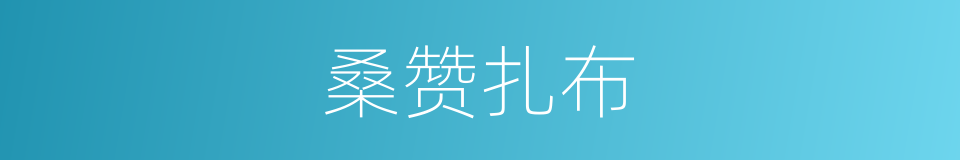 桑赞扎布的同义词