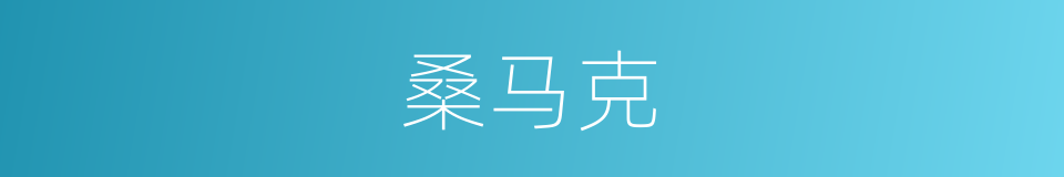 桑马克的同义词