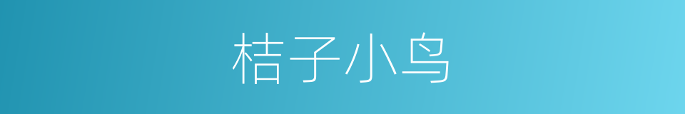 桔子小鸟的同义词