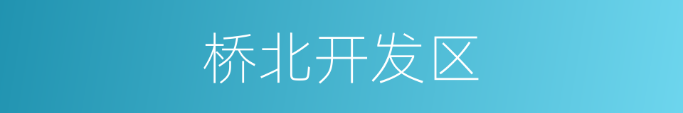 桥北开发区的同义词