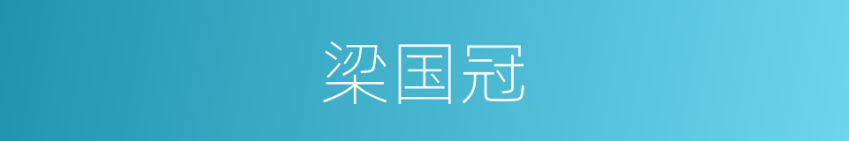 梁国冠的同义词