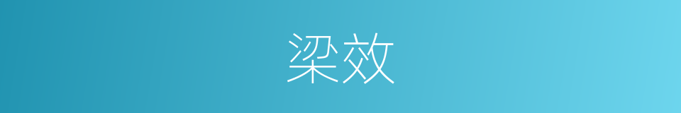 梁效的同义词
