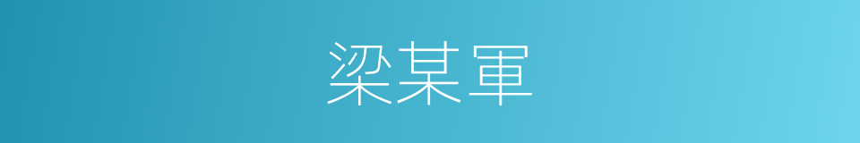 梁某軍的同義詞