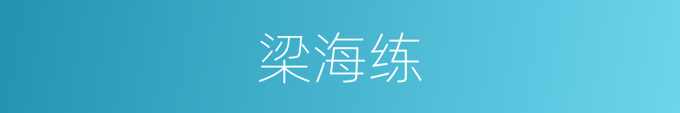 梁海练的同义词