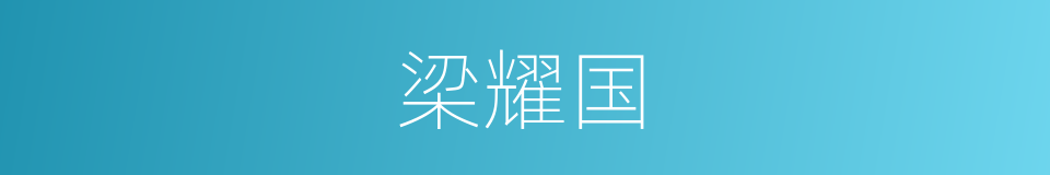 梁耀国的同义词