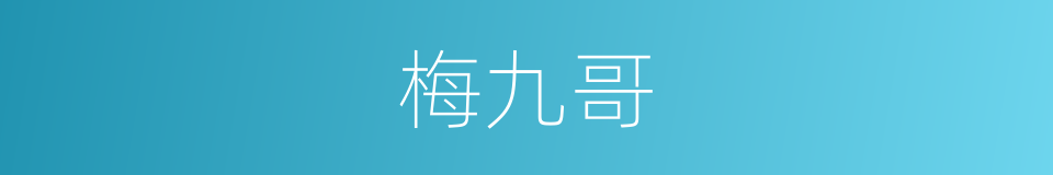 梅九哥的同义词