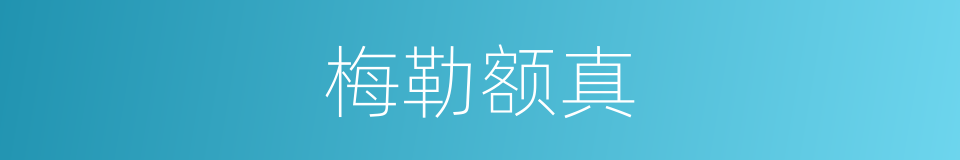 梅勒额真的意思