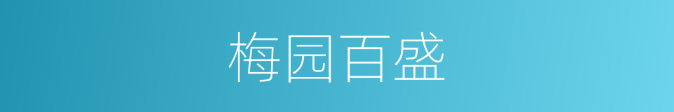 梅园百盛的同义词