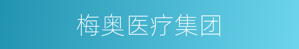 梅奥医疗集团的同义词