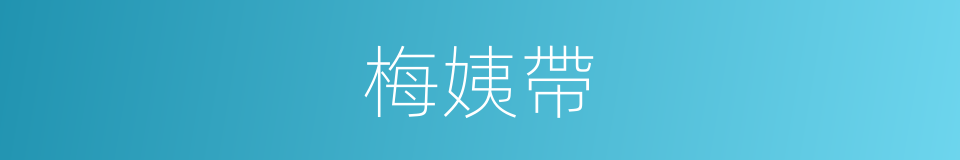 梅姨帶的同義詞