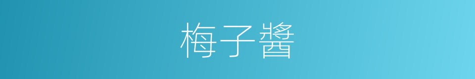 梅子醬的同義詞