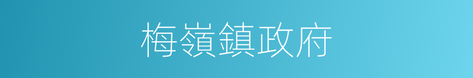 梅嶺鎮政府的同義詞