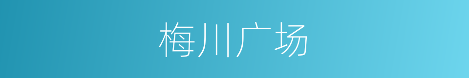 梅川广场的同义词