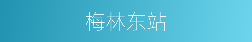 梅林东站的同义词