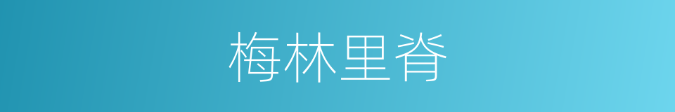 梅林里脊的同義詞