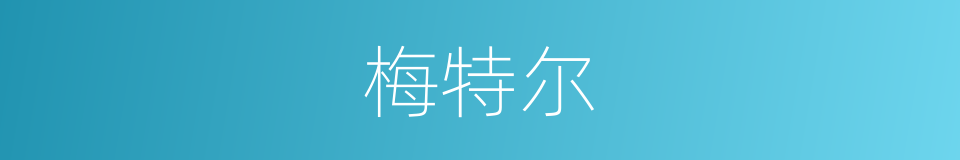 梅特尔的同义词