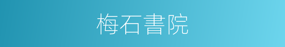 梅石書院的同義詞