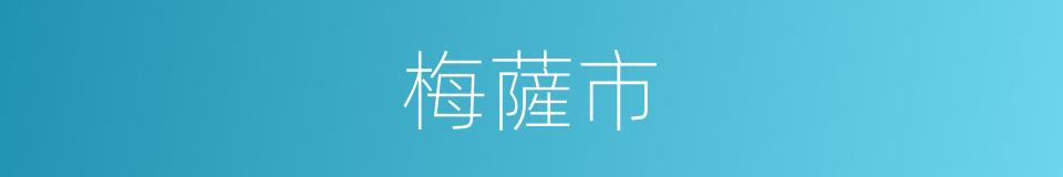 梅薩市的同義詞