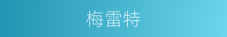 梅雷特的同义词