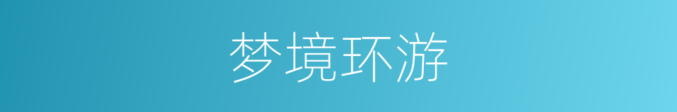 梦境环游的同义词