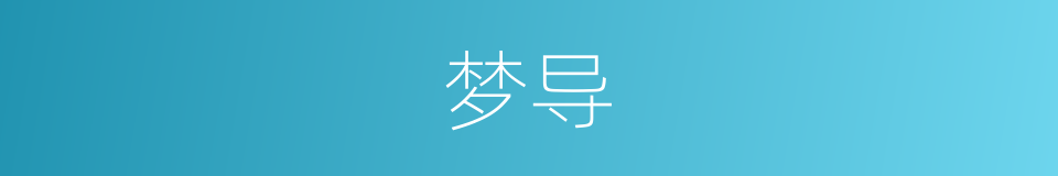 梦导的同义词