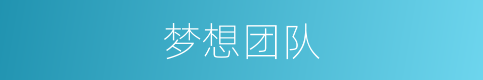 梦想团队的同义词