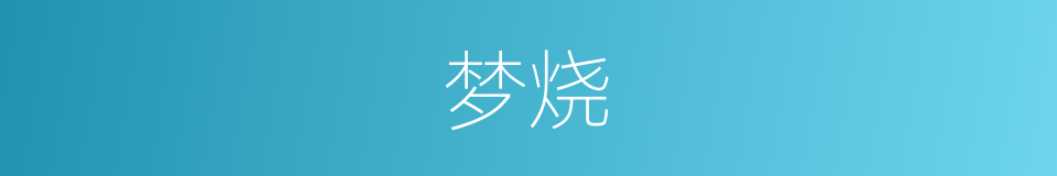 梦烧的同义词