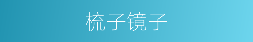 梳子镜子的同义词