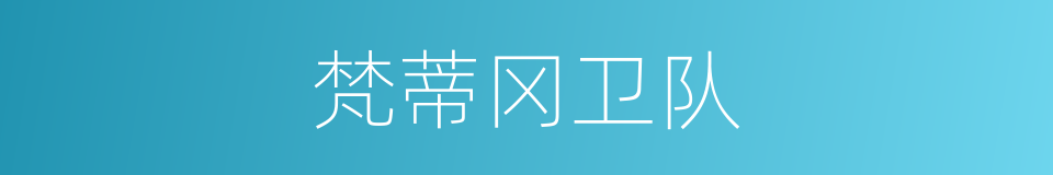 梵蒂冈卫队的同义词