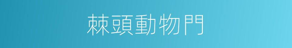 棘頭動物門的同義詞