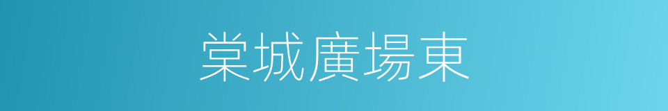 棠城廣場東的同義詞