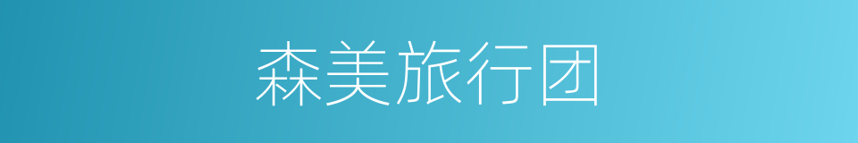 森美旅行团的同义词