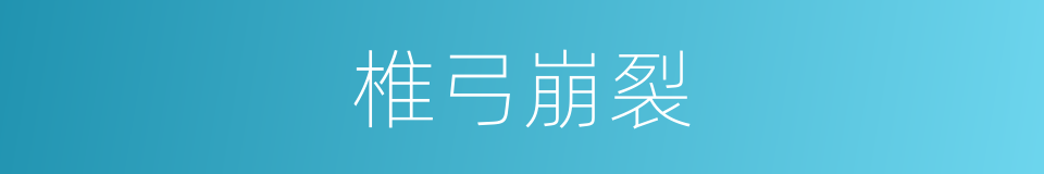椎弓崩裂的同义词