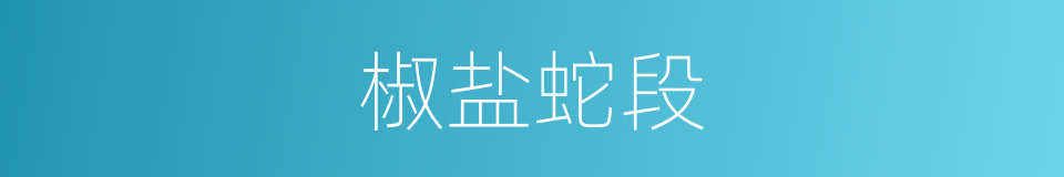 椒盐蛇段的同义词