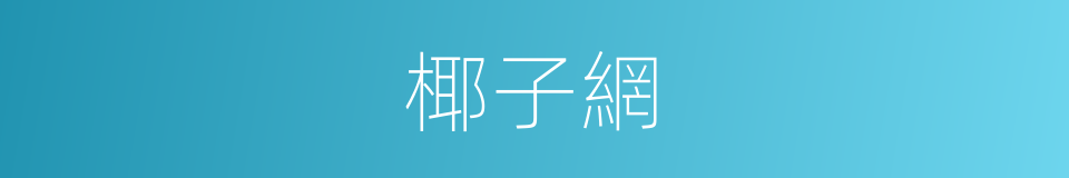 椰子網的同義詞