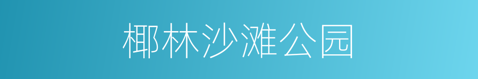 椰林沙滩公园的同义词