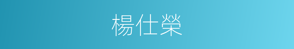 楊仕榮的同義詞