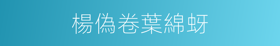 楊偽卷葉綿蚜的同義詞