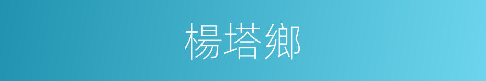 楊塔鄉的同義詞