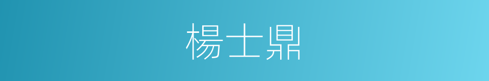 楊士鼎的同義詞