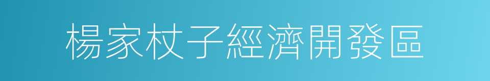 楊家杖子經濟開發區的同義詞