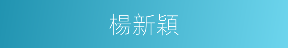 楊新穎的同義詞