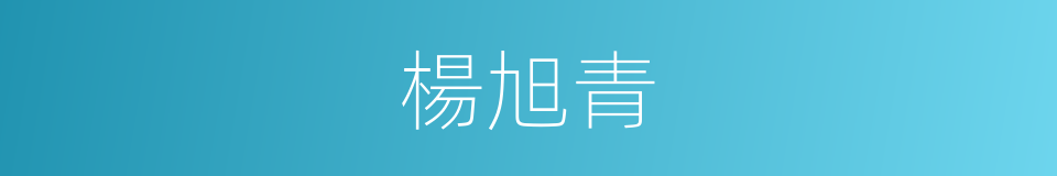 楊旭青的同義詞