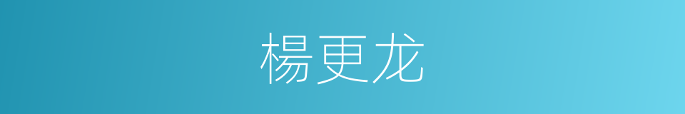 楊更龙的同義詞